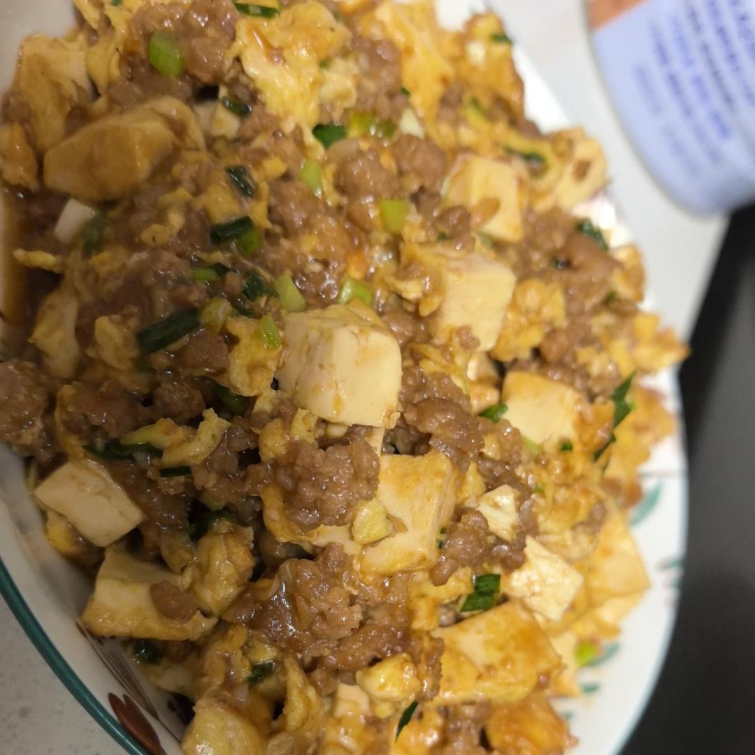 肉末滑蛋豆腐