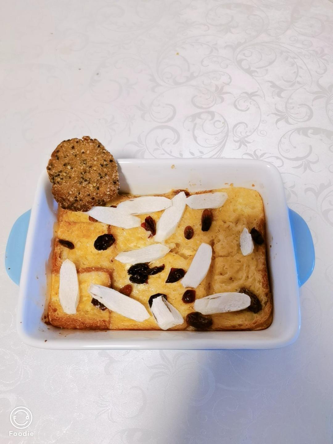 两款减脂烤箱早餐：烤隔夜燕麦/布丁吐司