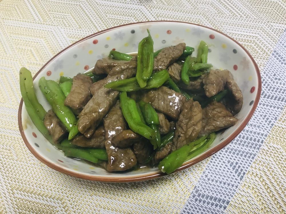 杭椒炒牛柳