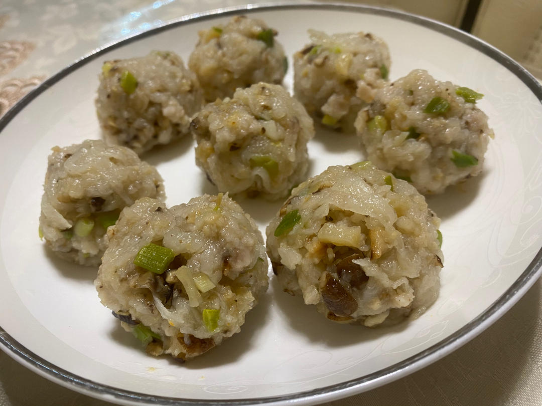 蒸萝卜丝丸子