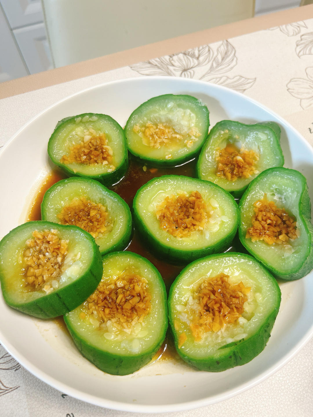 吃出肉味的清蒸蒜蓉丝瓜
