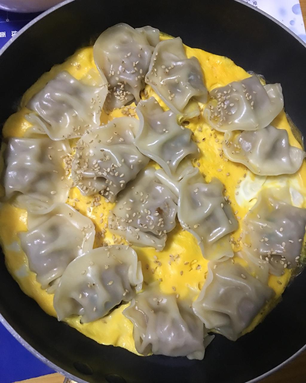 懒人快手抱蛋煎饺
