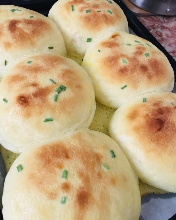 葱香肉松墨西哥面包（波兰种+烫种）