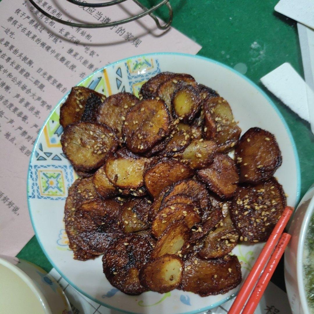 一定要做一次的孜然土豆片
