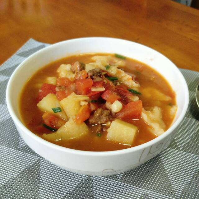 番茄土豆疙瘩汤