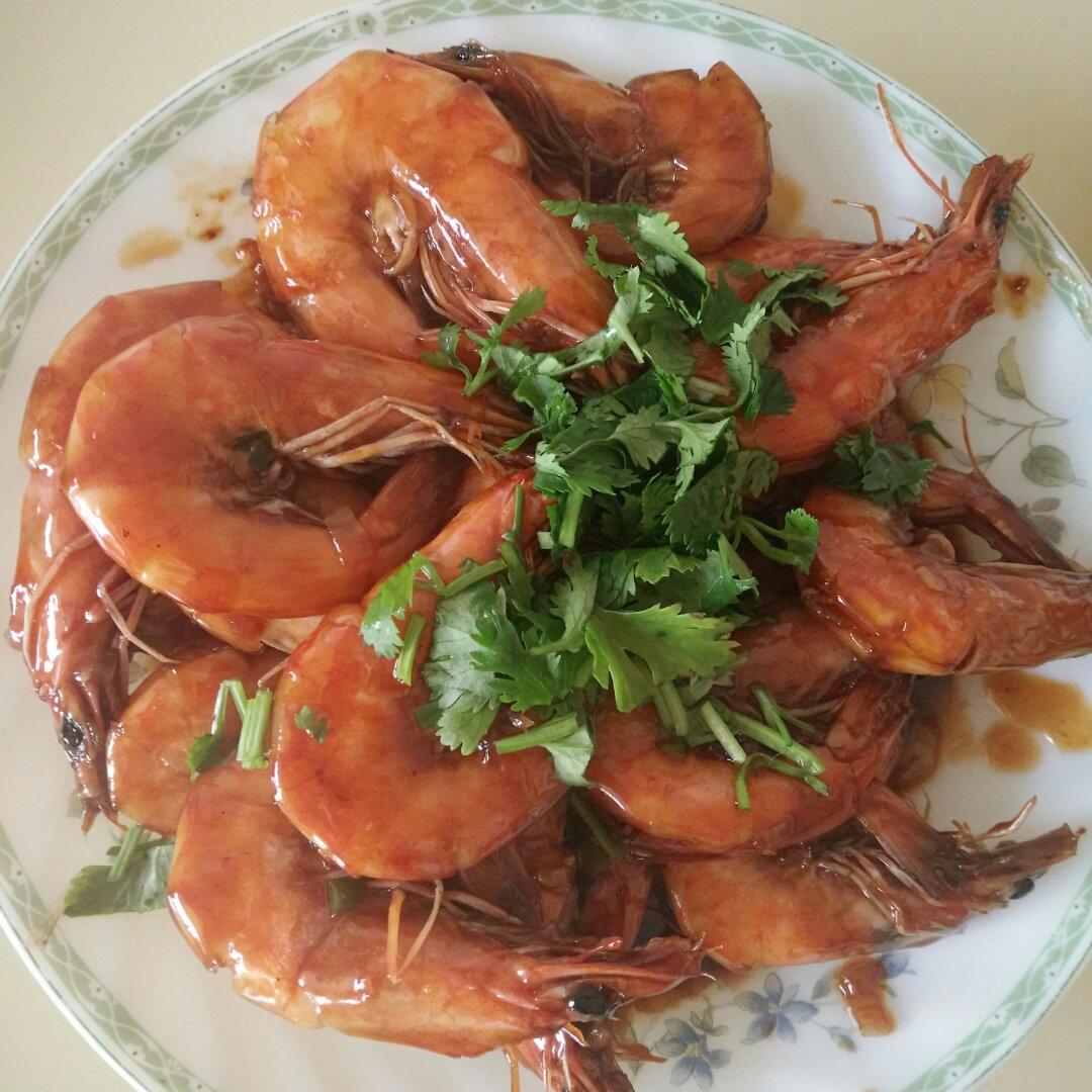 糖醋开背虾