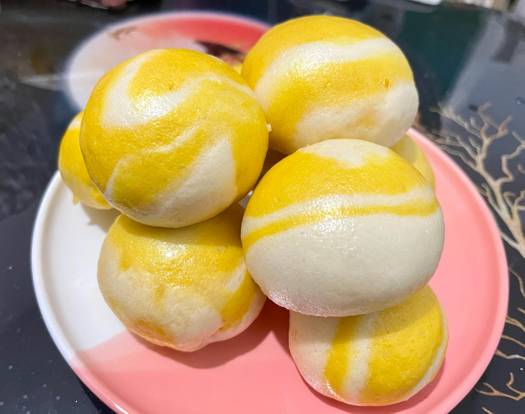 南瓜双色馒头