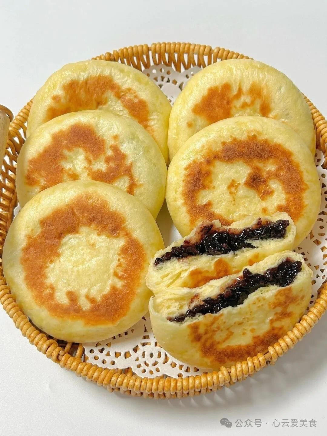 紫米发面饼