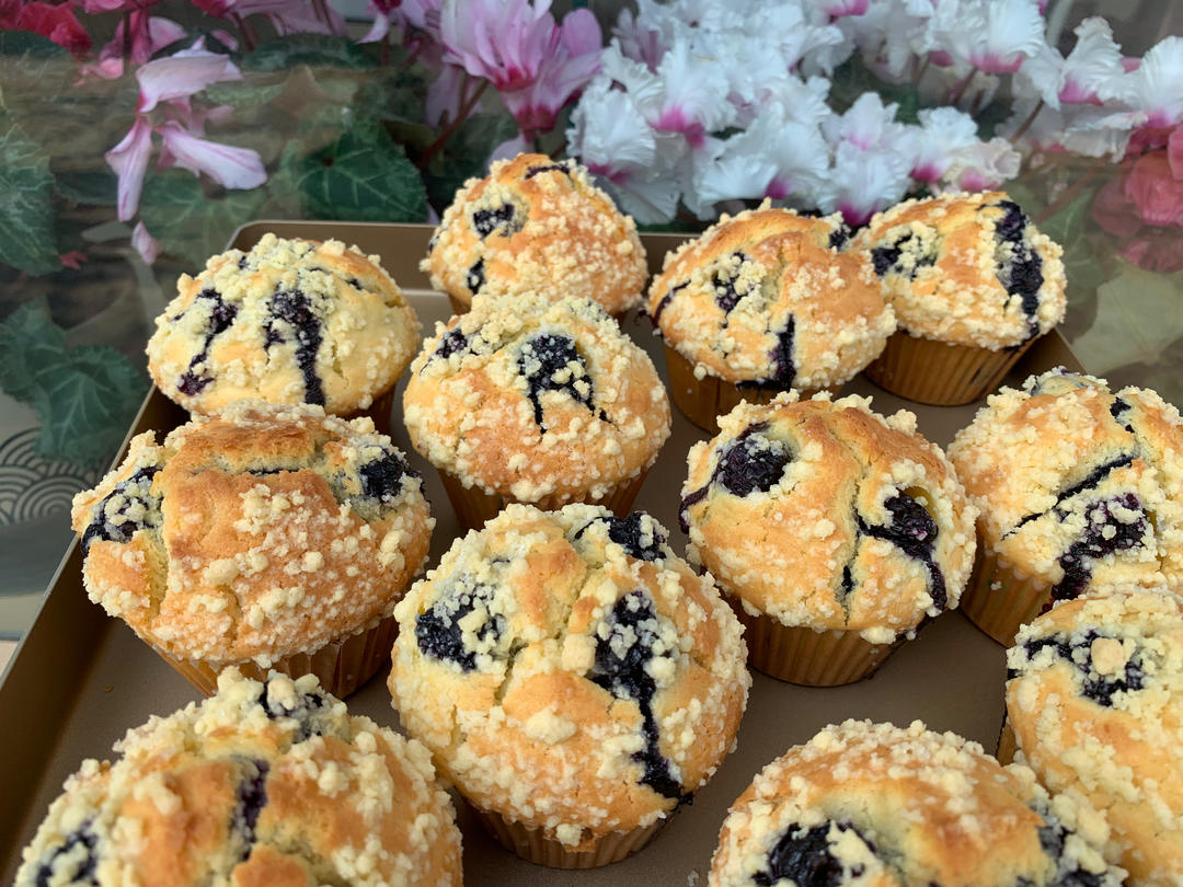 会爆浆的蓝莓玛芬蛋糕