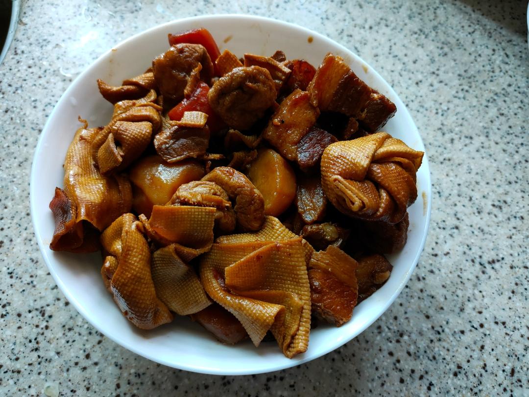 红烧肉百叶结