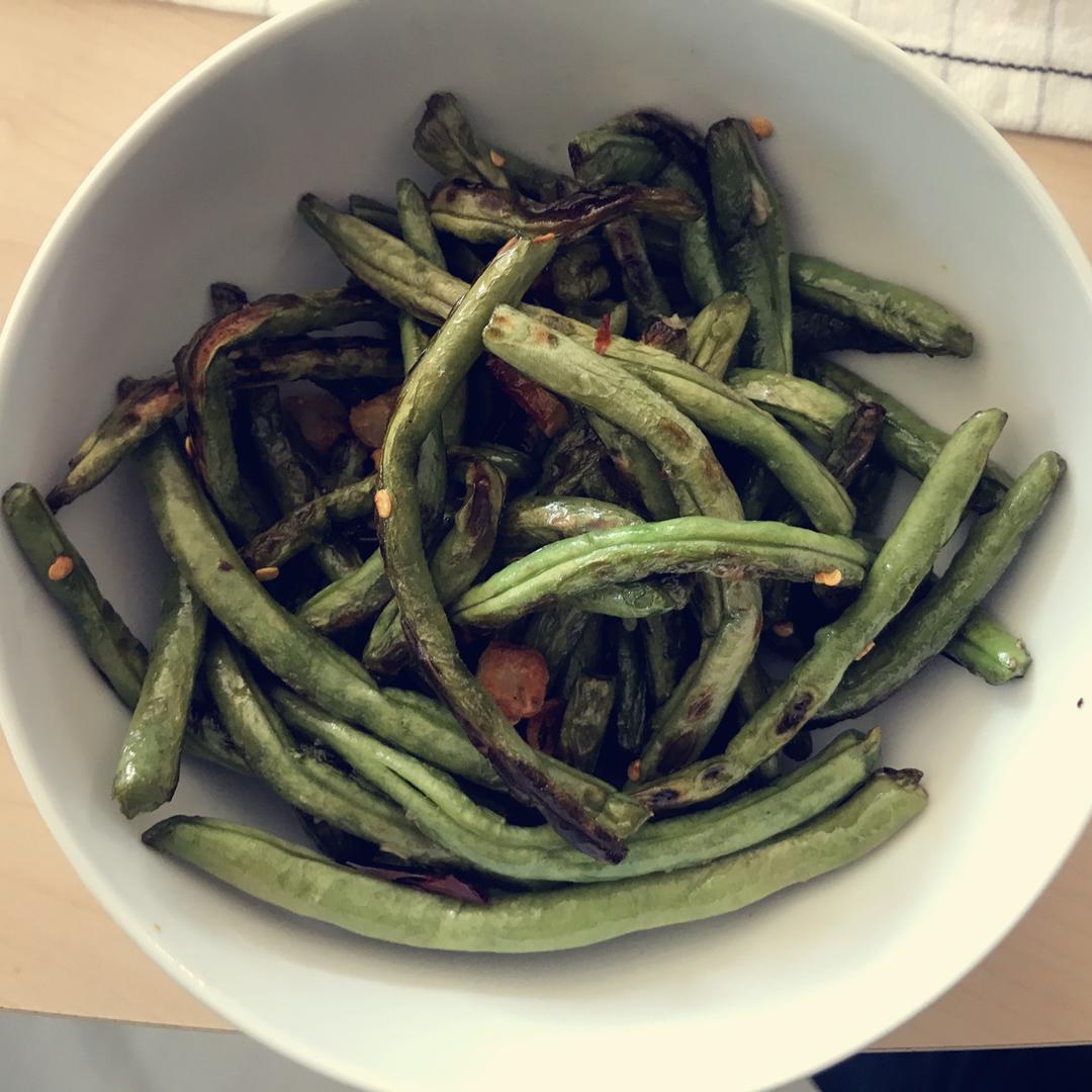 省时少油的干煸四季豆