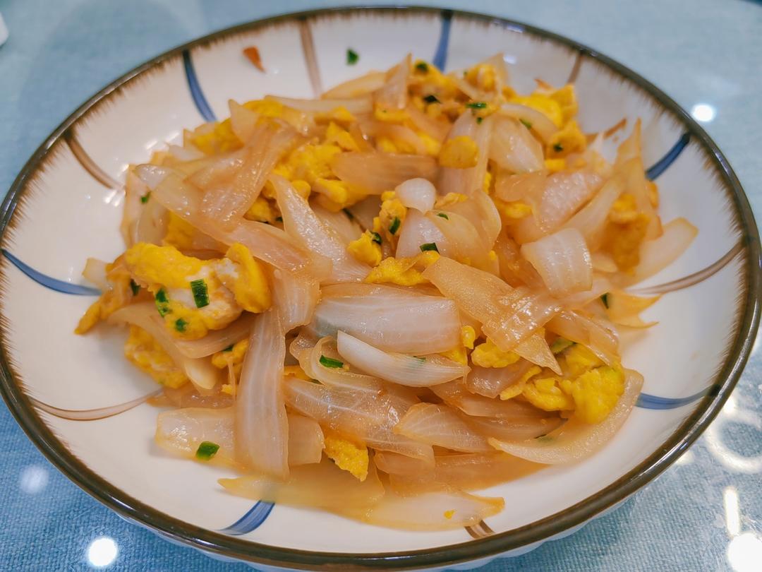 降压防癌的好食材  洋葱炒鸡蛋