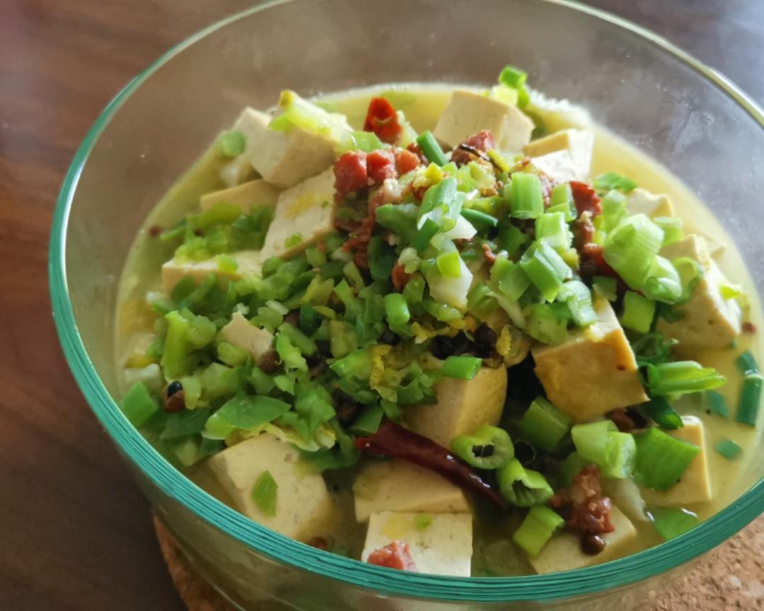 绿麻婆豆腐～孤独的美食家版