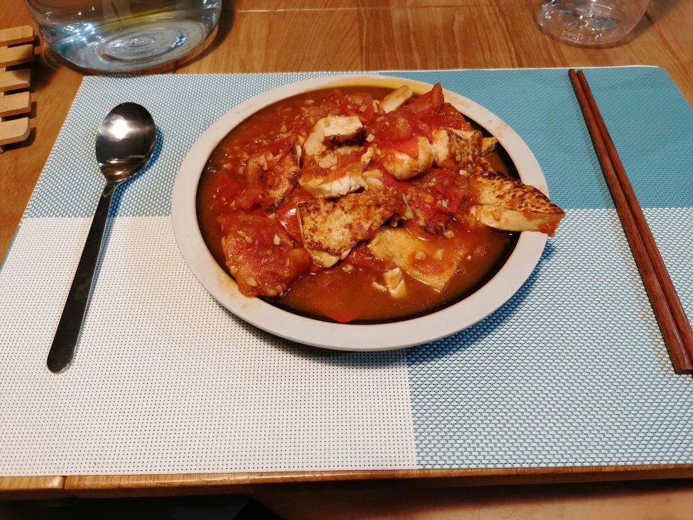 西红柿烧豆腐