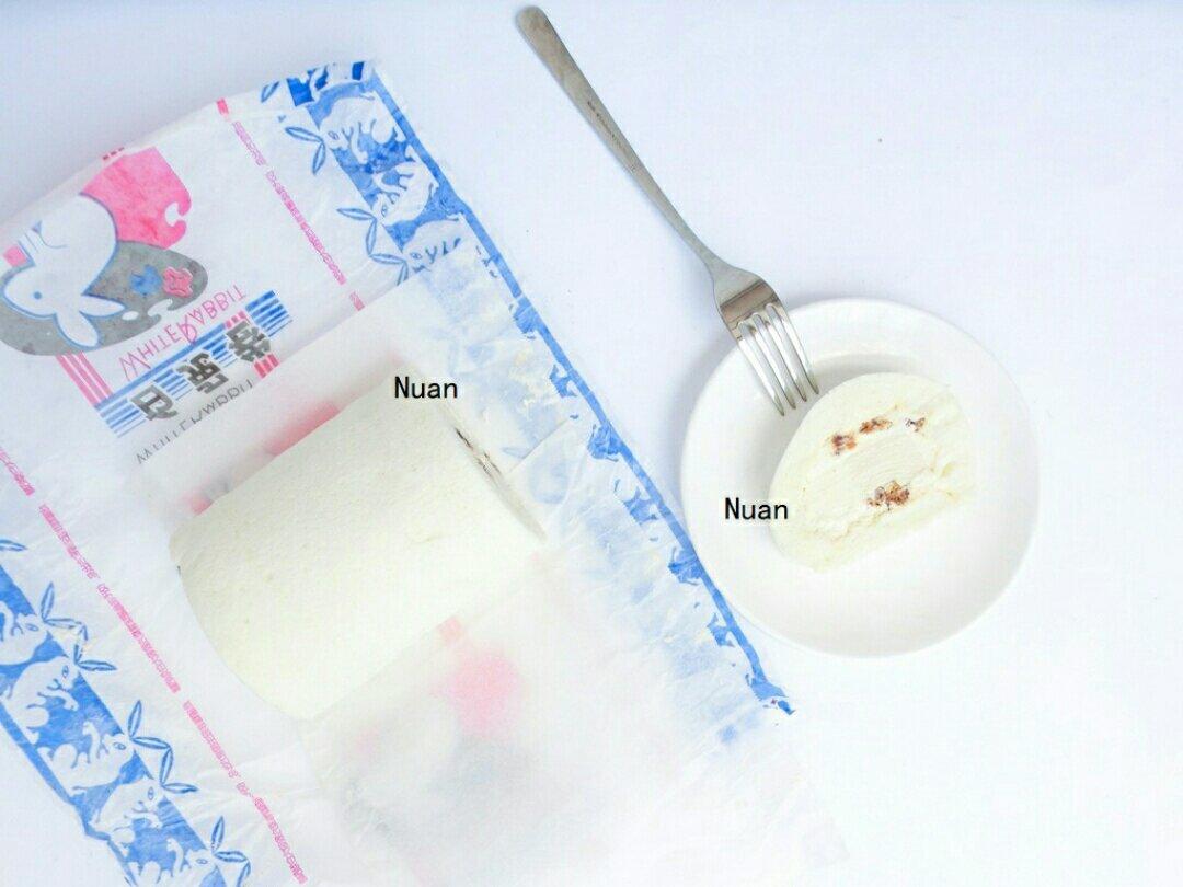 【暖暖焙家】致敬童年经典 — 大白兔蛋糕卷（天使蛋糕卷+芝士奶油馅+奶冻+香脆奶条）