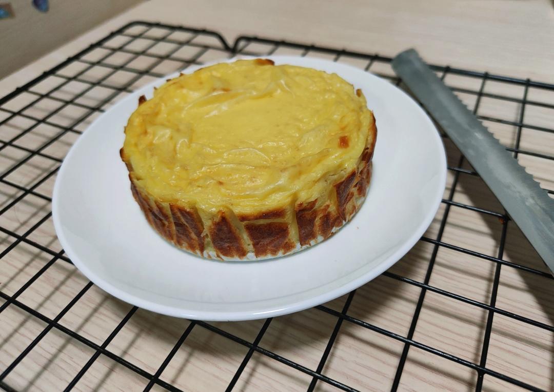 无糖无油的【香蕉酸奶巴斯克】蛋糕