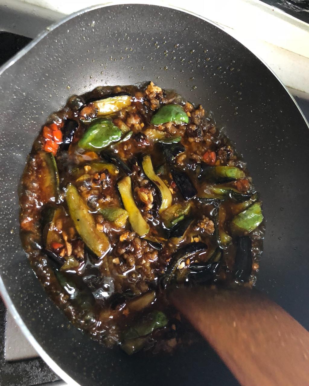 红烧肉沫茄子
