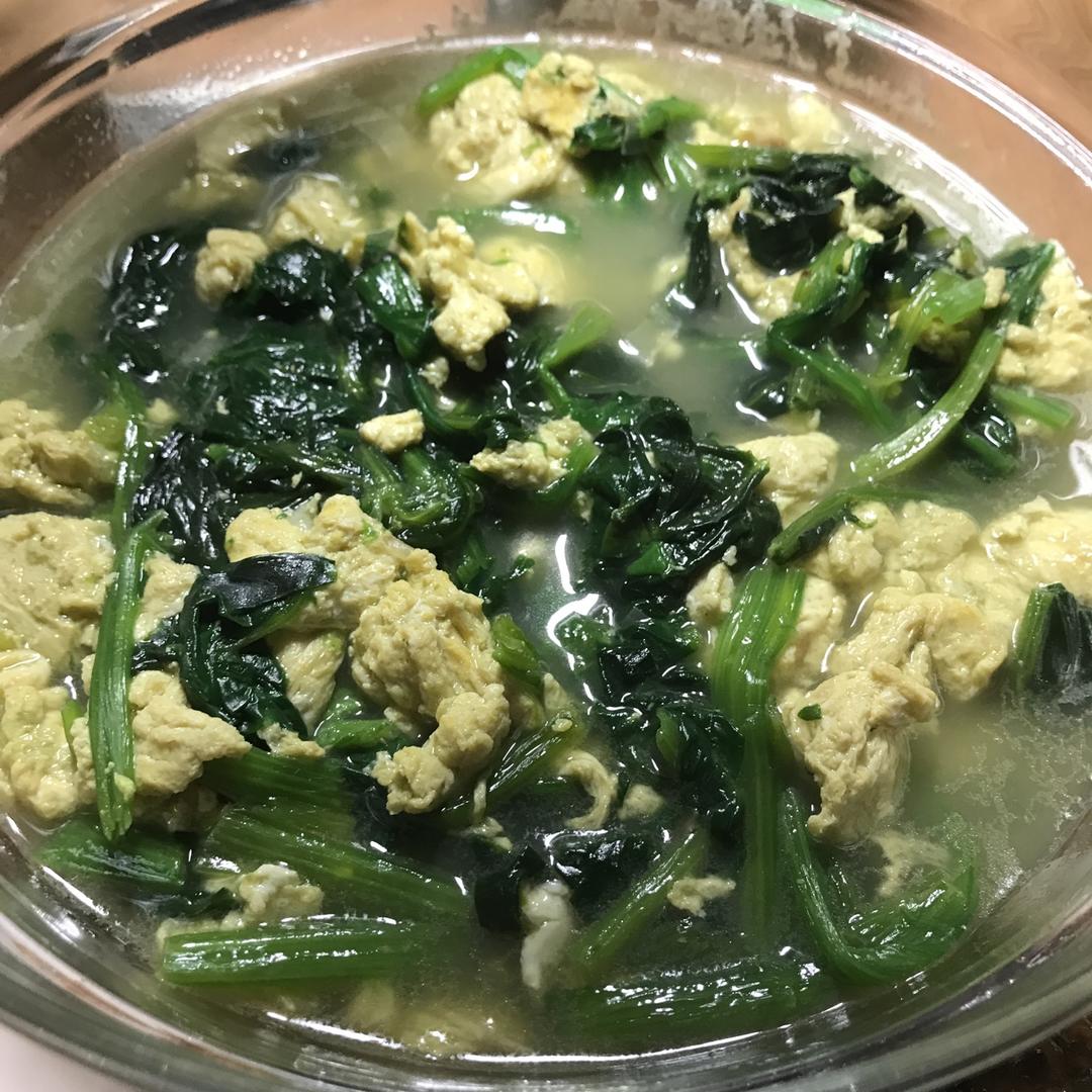 黄金菠菜鸡蛋汤🍲