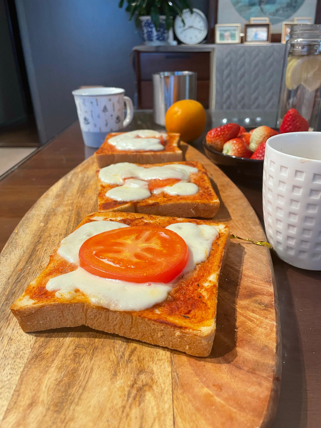 吐司培根小批萨