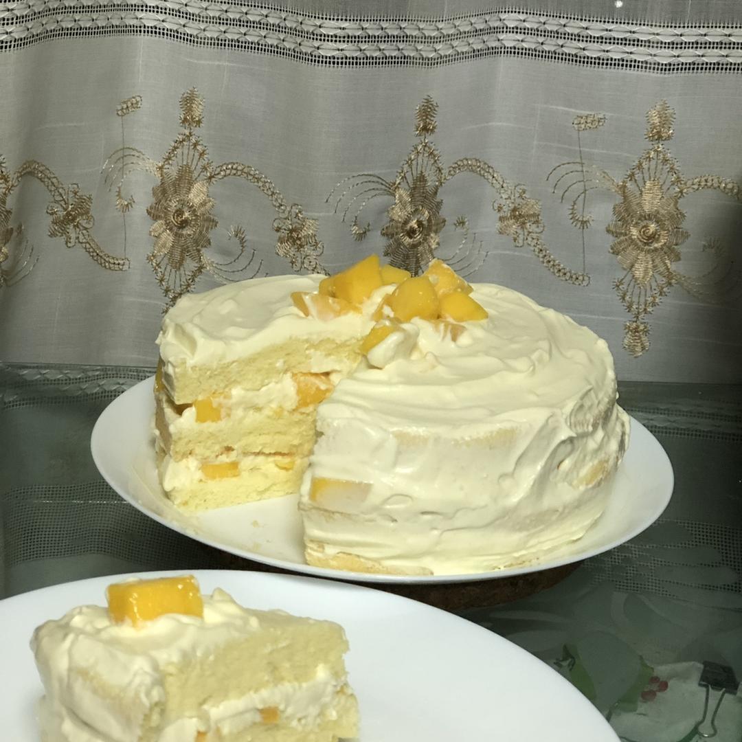 芒果奶油蛋糕