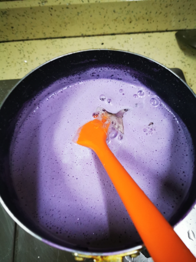 软滑香甜的紫薯布丁的做法 步骤5