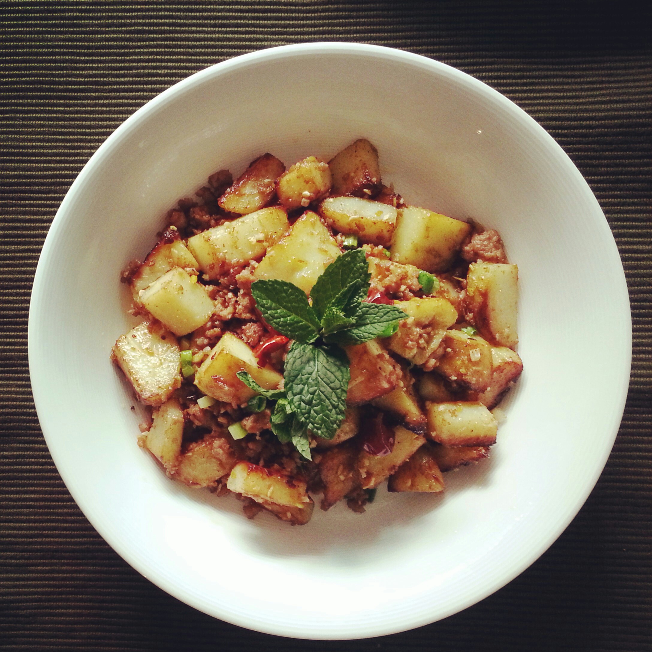 孜然肉末土豆