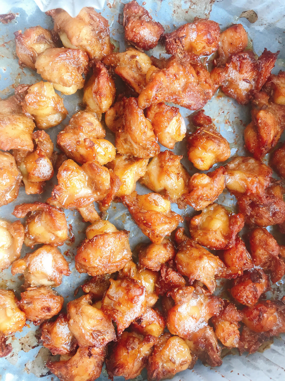 空气炸锅版孜然鸡脆骨