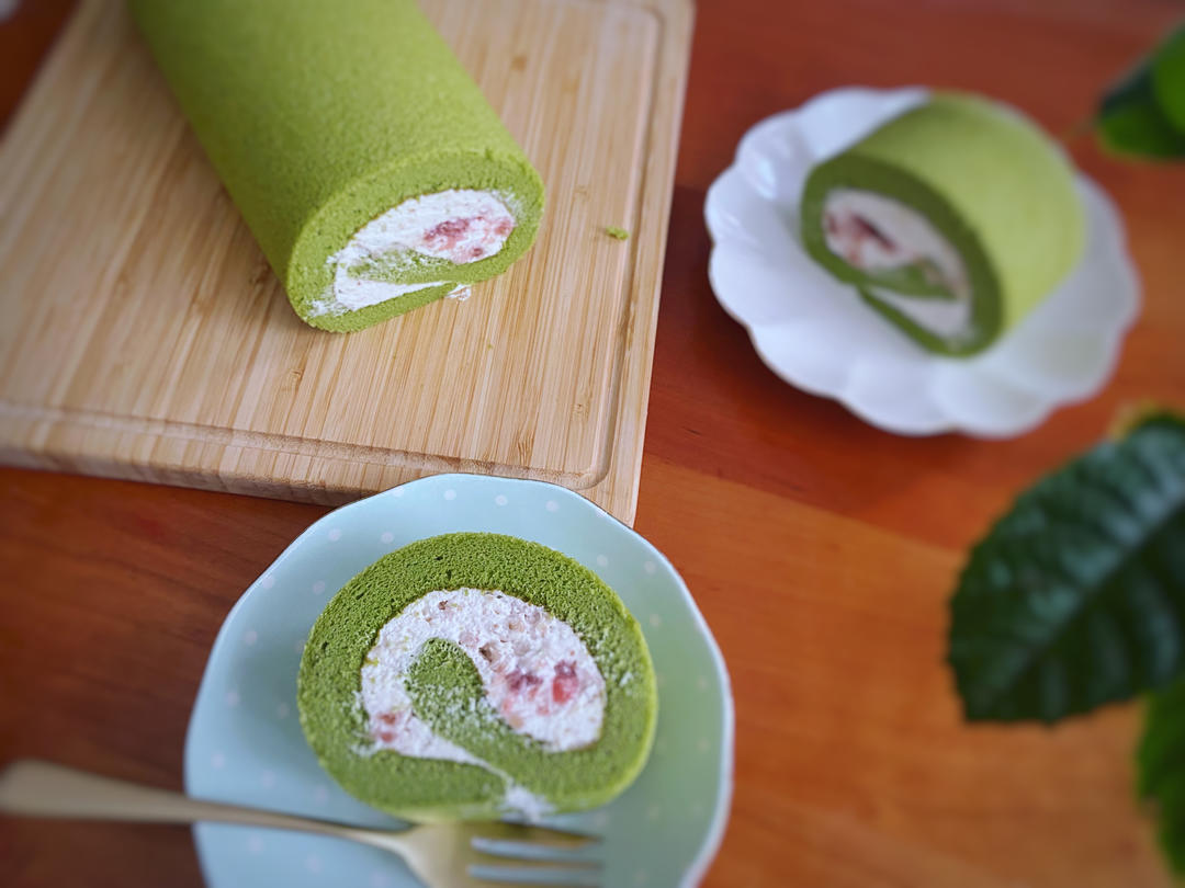 无花果抹茶卷