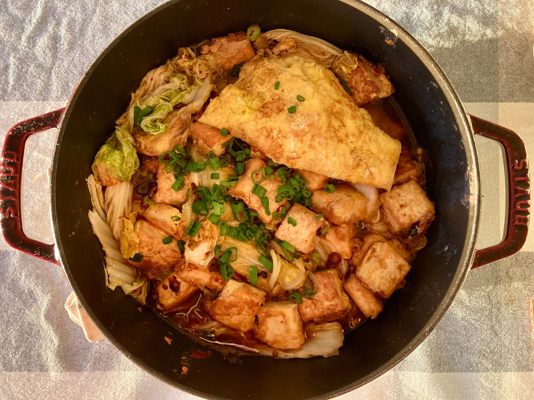 白菜豆腐煲