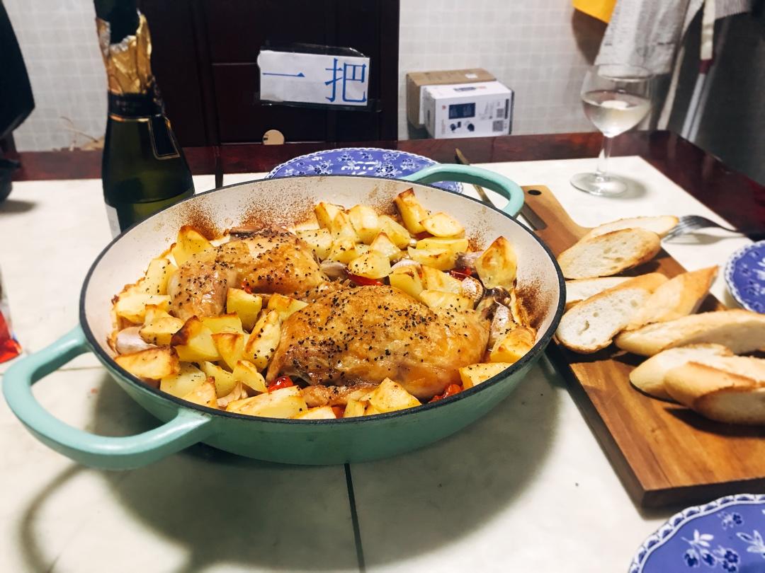 番茄大蒜香草烤鸡腿（庄祖宜）