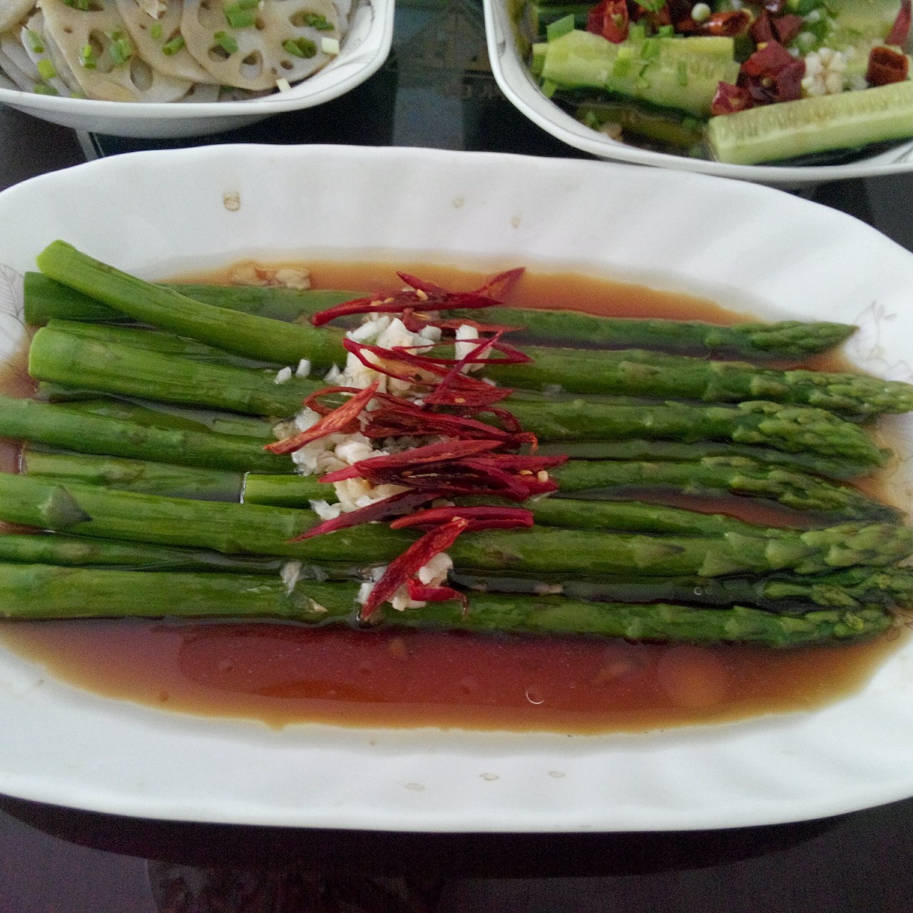 鲜味油淋芦笋