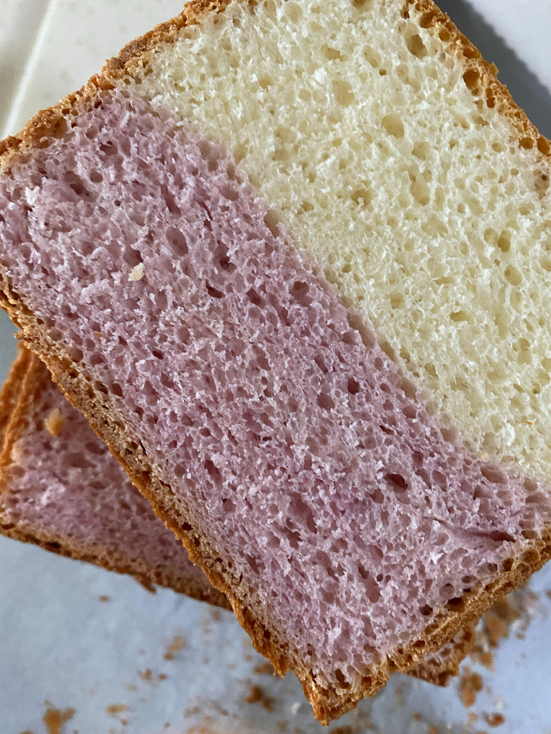 好看又好吃【渐变紫薯吐司】