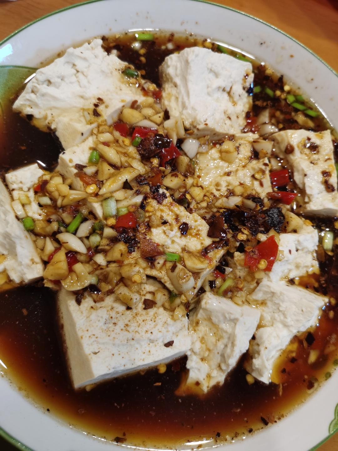 浇汁老豆腐