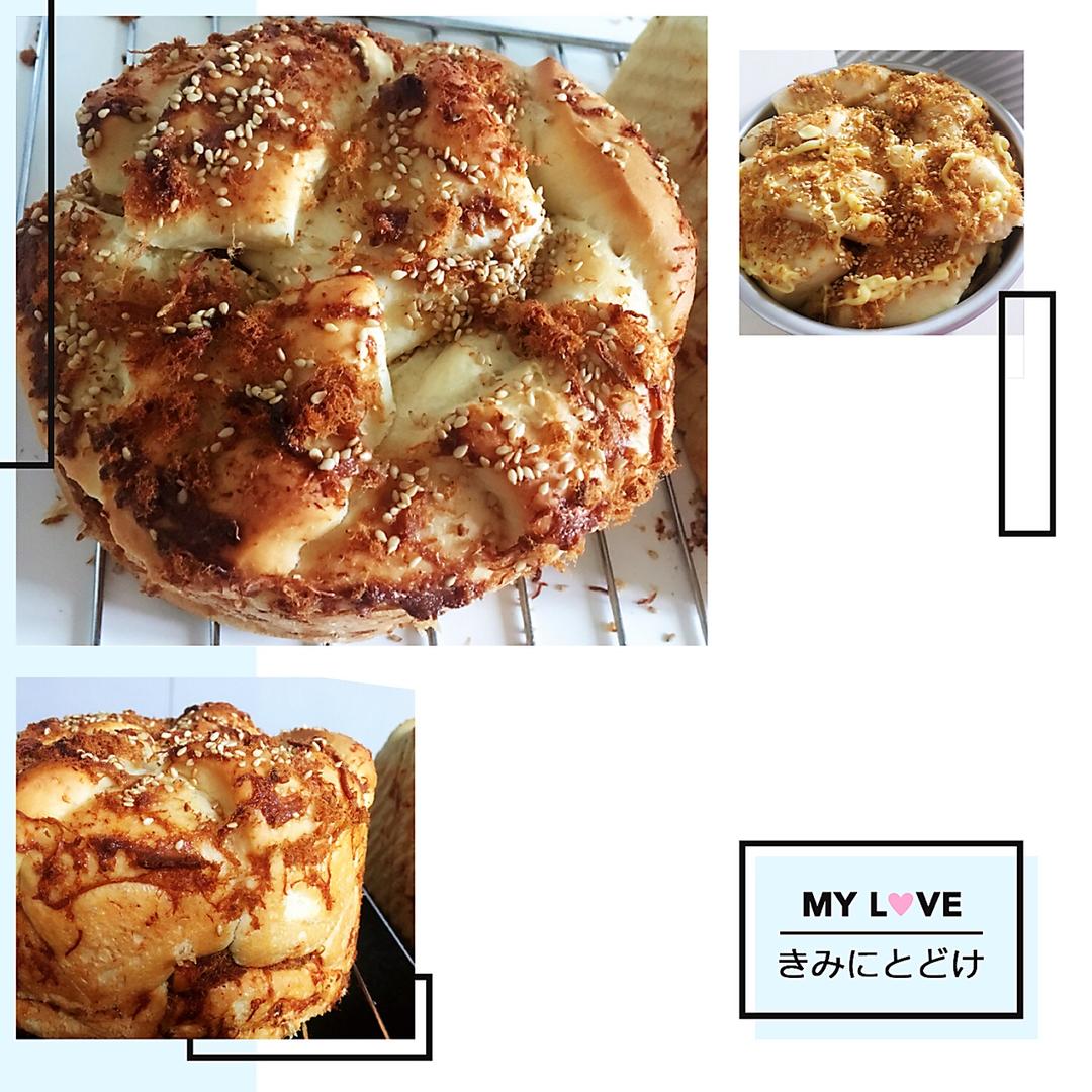 肉松手撕面包—超软会爆浆的面包哟