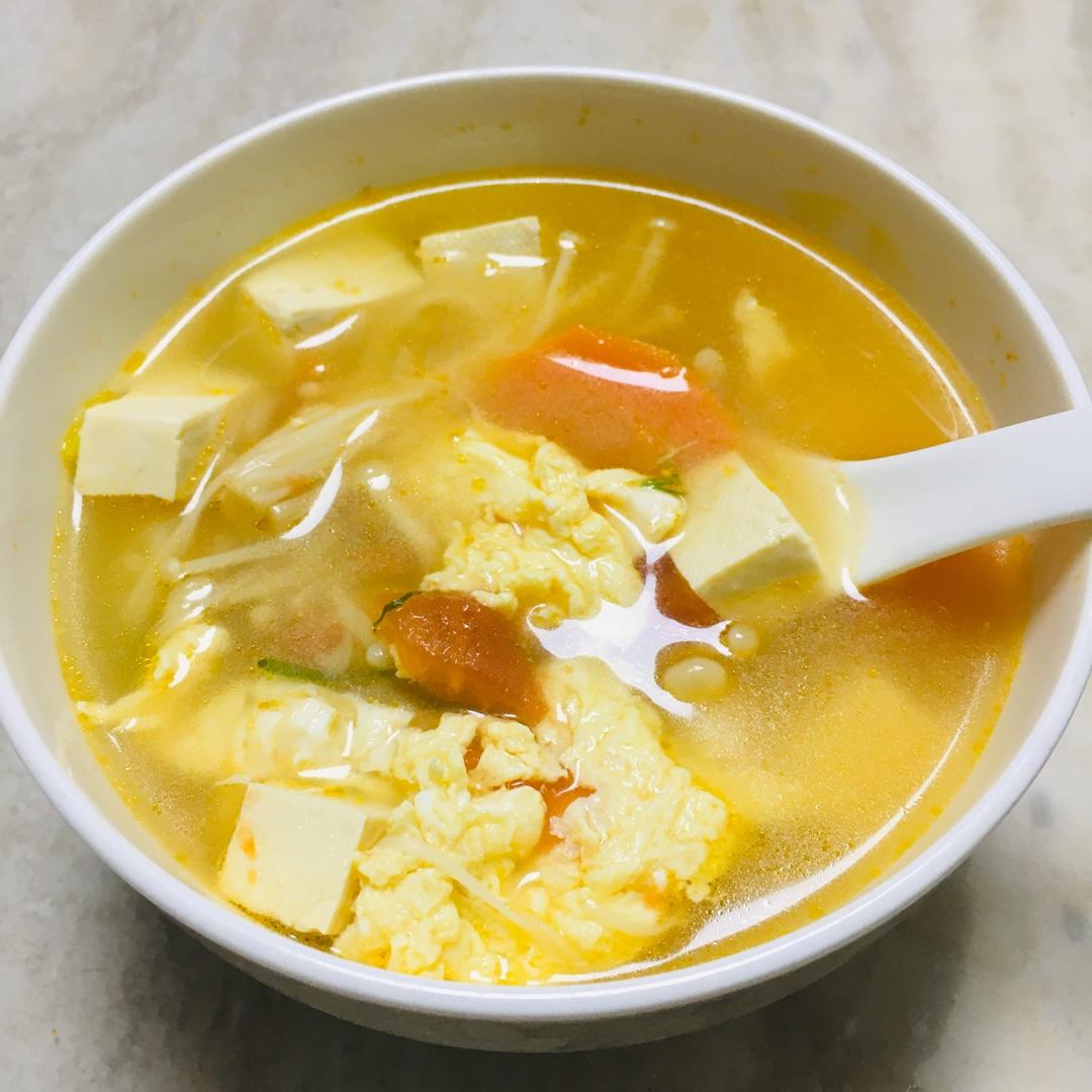低卡高蛋白番茄豆腐汤