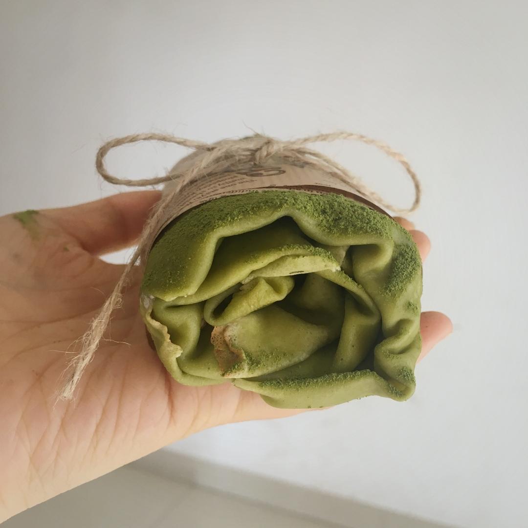 网红食谱│抹茶毛巾卷