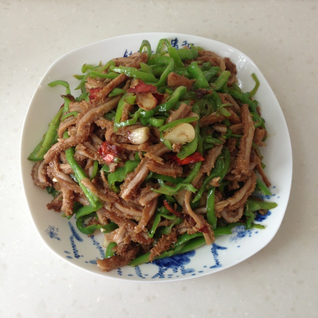 辣椒炒肚丝