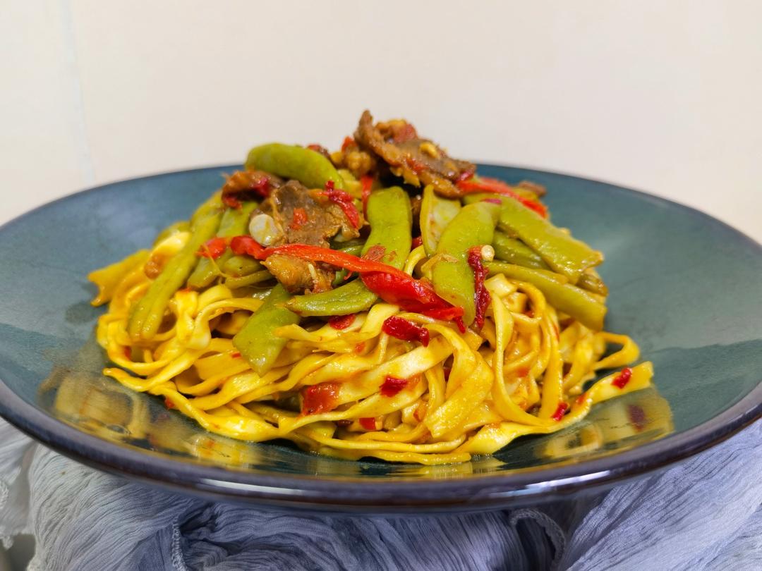 五花肉（排骨）豆角焖面