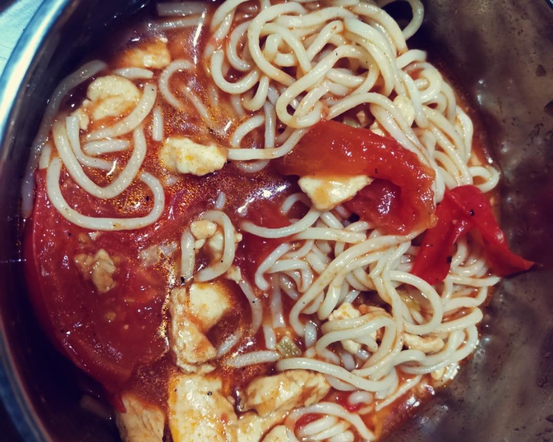 番茄鸡丝面