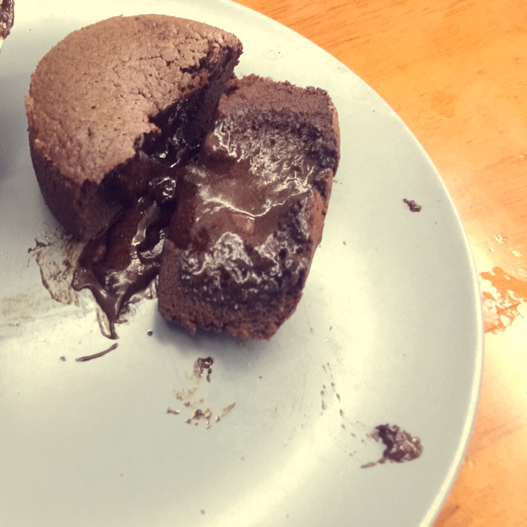 莫尼卡美食厨房：爆浆巧克力蛋糕