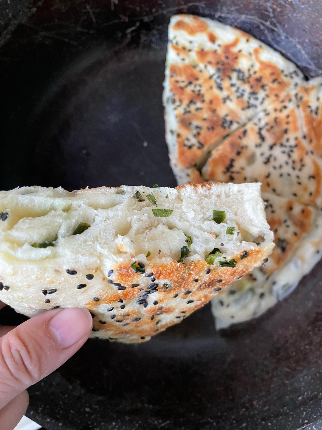 葱油发面饼