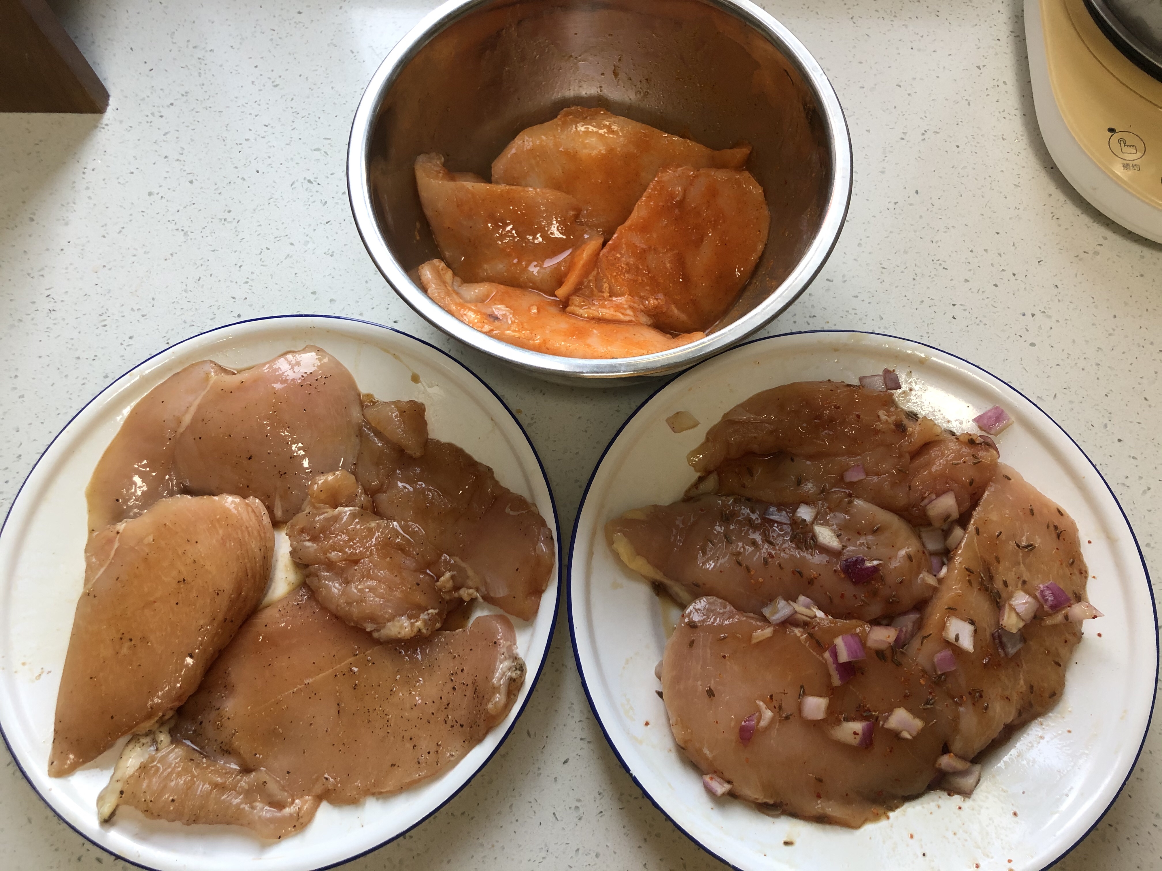 减肥必备 健康低脂腌鸡胸肉的做法 步骤4