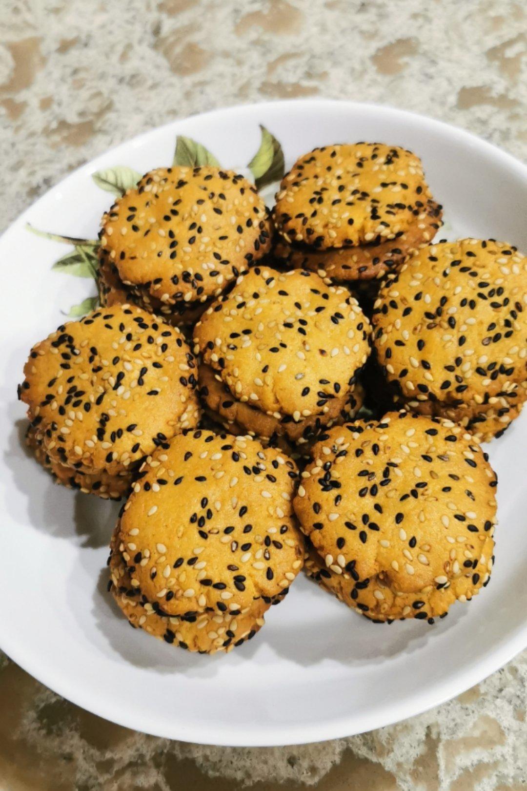 蛋黄芝麻酥，补钙小零嘴