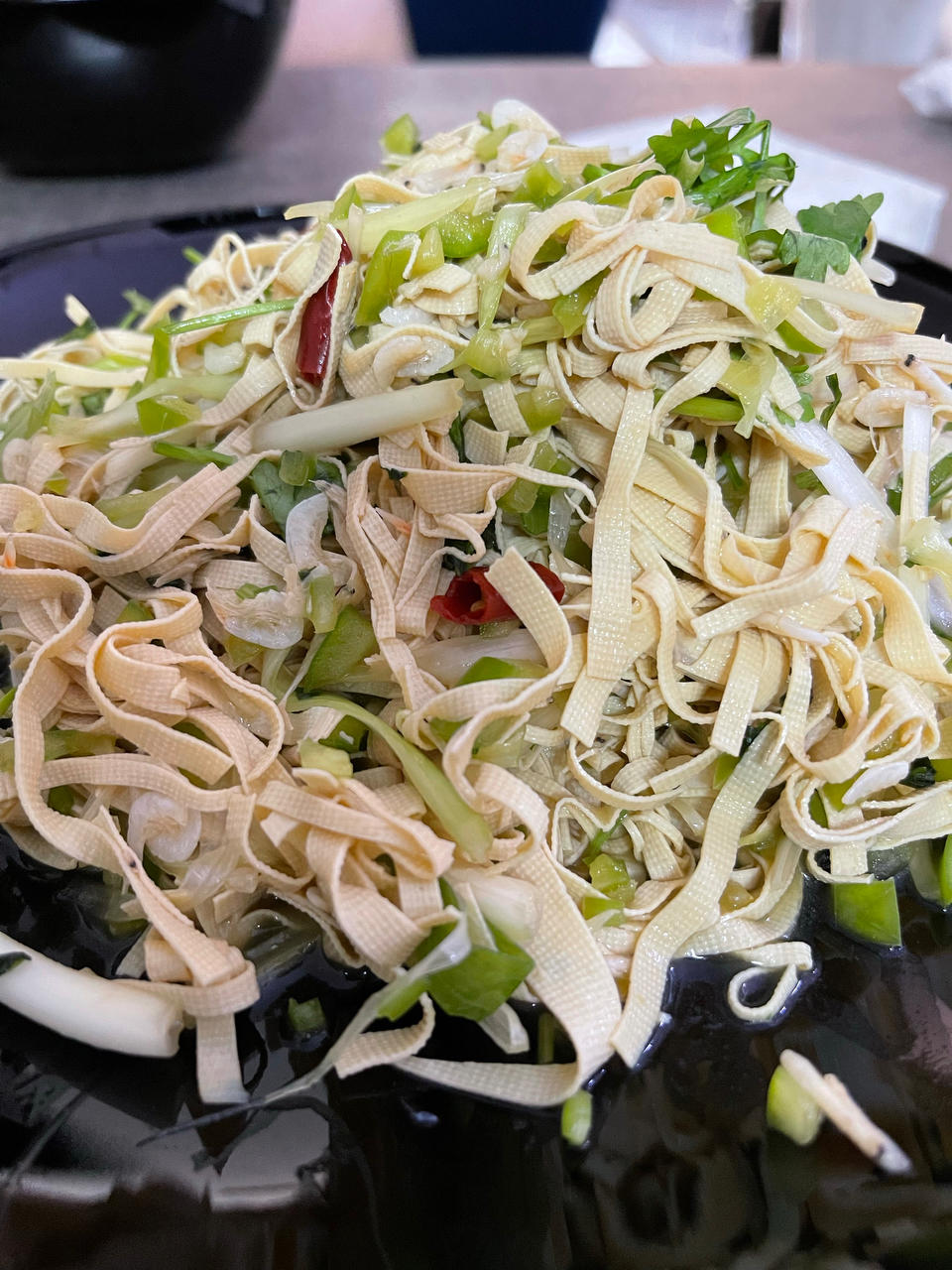 妈妈的凉拌菜 好吃低卡不会饿 凉拌小葱虾皮豆腐皮