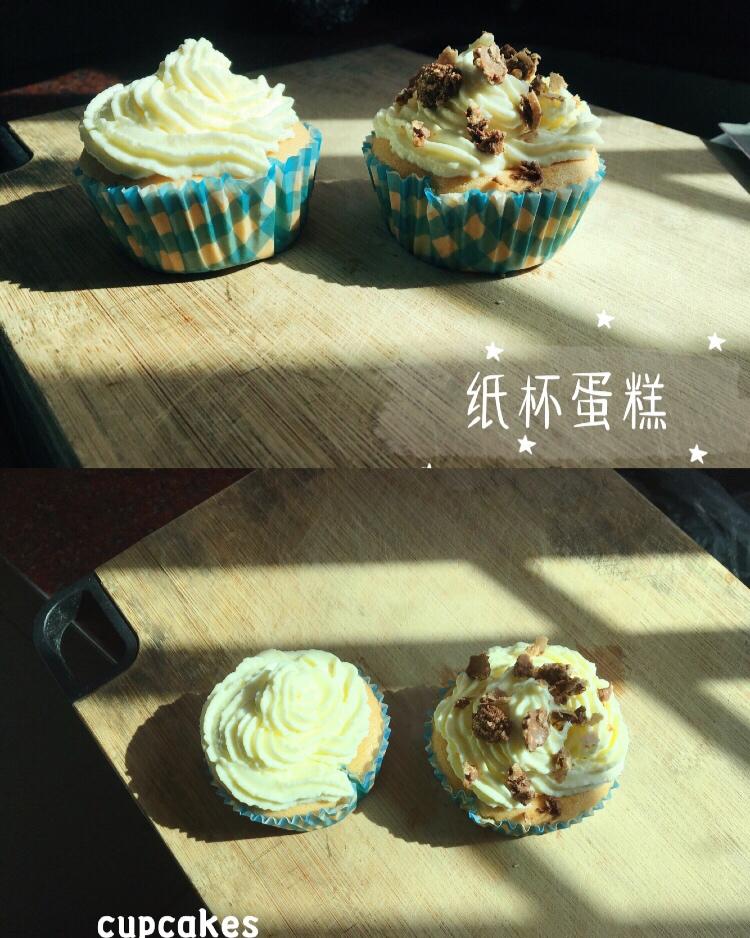 无水不塌不裂的～戚风纸杯蛋糕