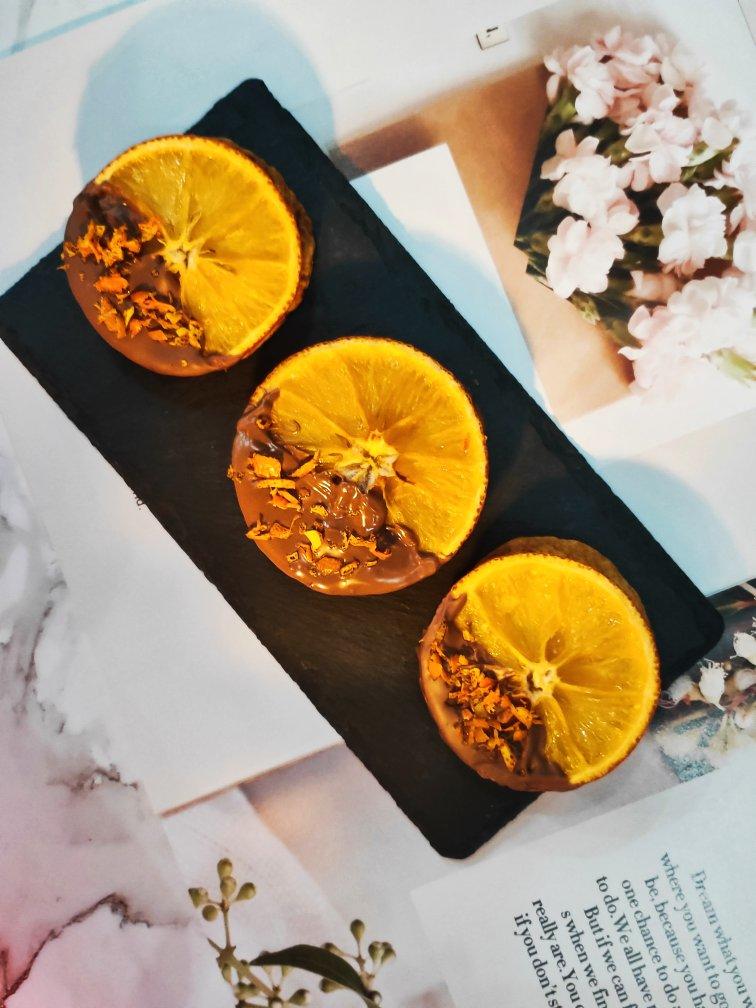🍊橙意满满超高颜值的巧克力橙子饼干🍪