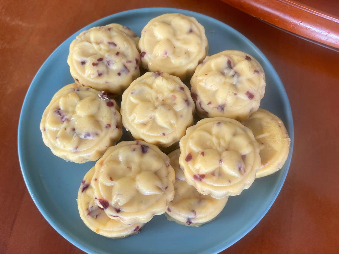 蔓越莓绿豆糕