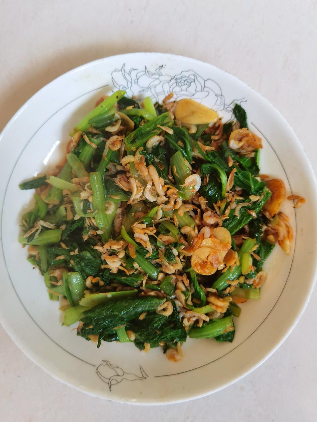 超级好吃的虾皮小白菜