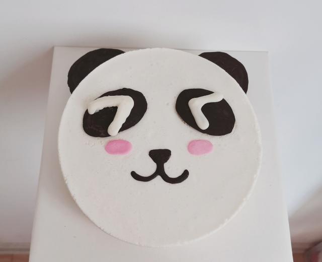3周岁生日蛋糕（熊猫造型椰子慕斯）