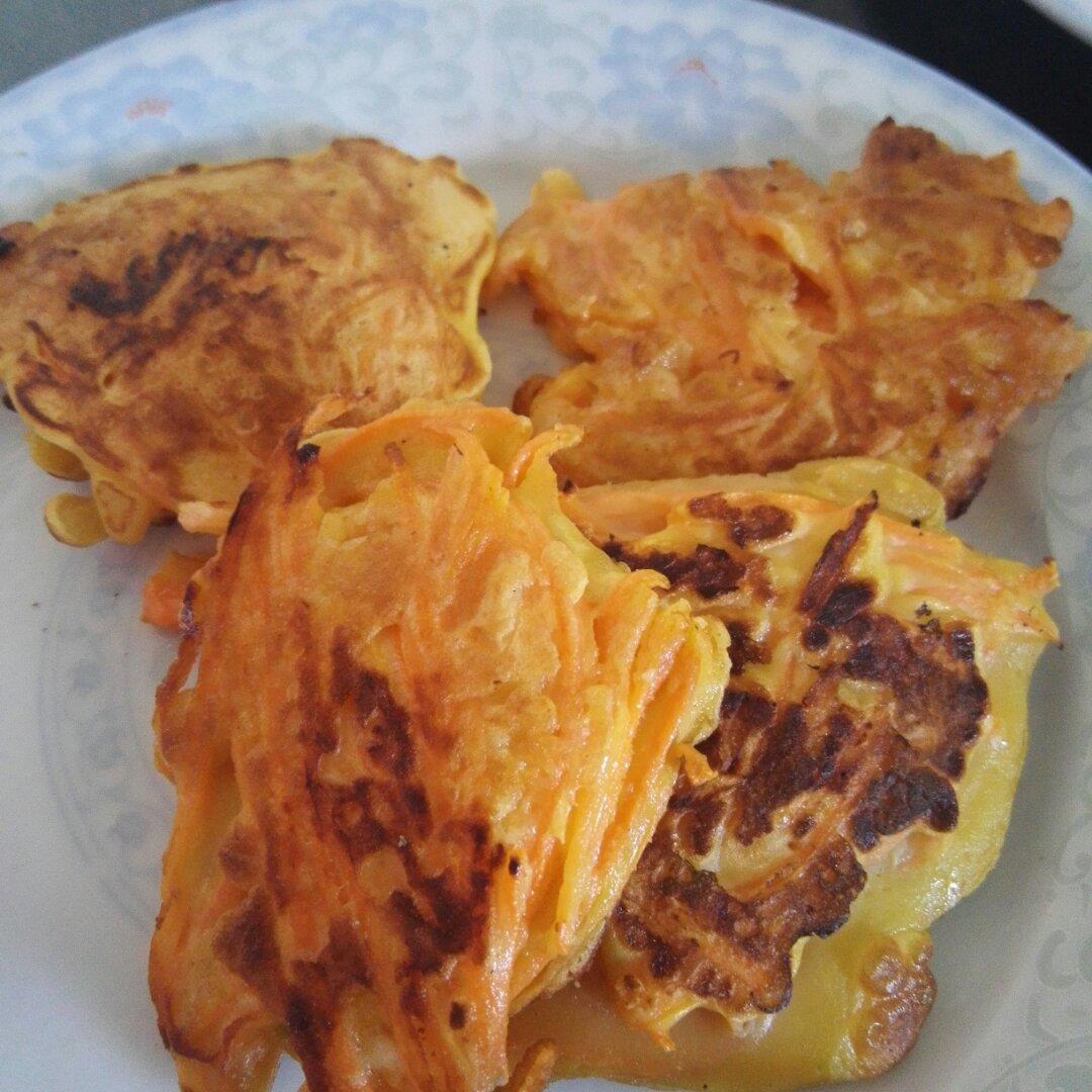 零失败胡萝卜土豆丝饼